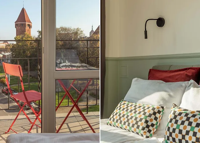 דירה Cozy With Balcony Near Old Town By Rent Like גדנסק